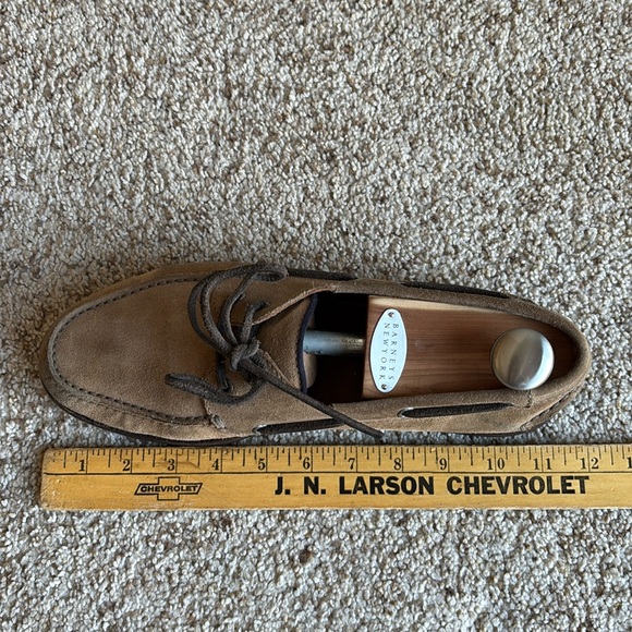 Brunello Cucinelli Men’s Brown Suede Moc Toe Boat Shoes Made in Italy US 9.5-10 - Picture 8 of 8